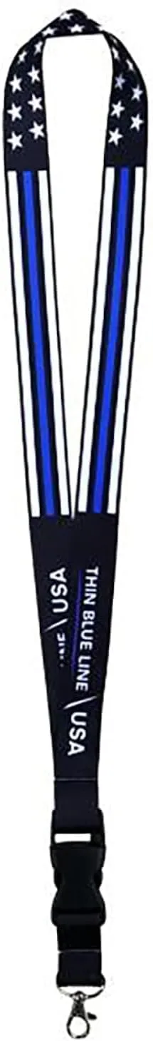 THIN LINE TACTICAL Thin Blue Line Lanyard