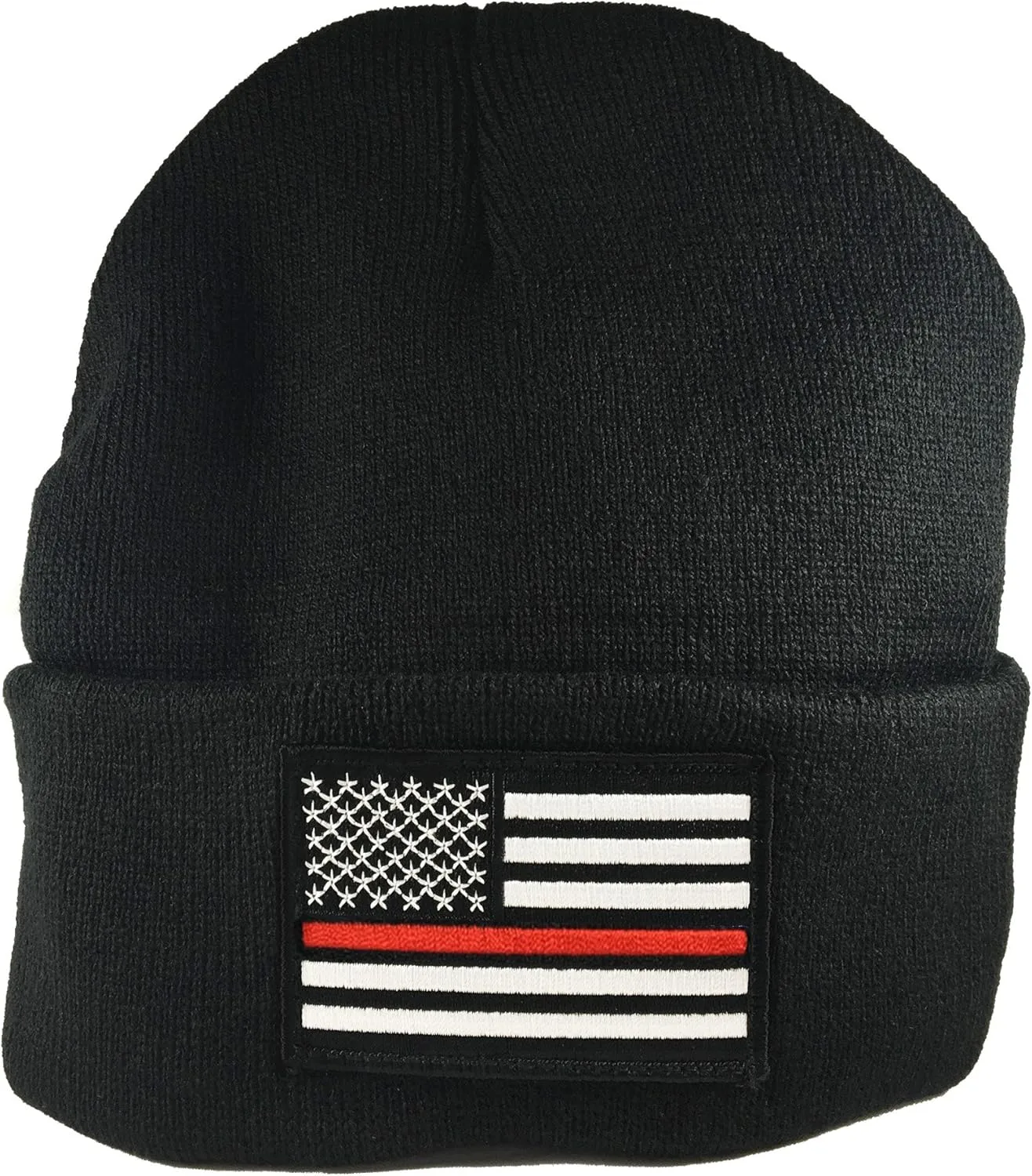 THIN LINE TACTICAL Thin Red Line Flag Embroidered Beanie