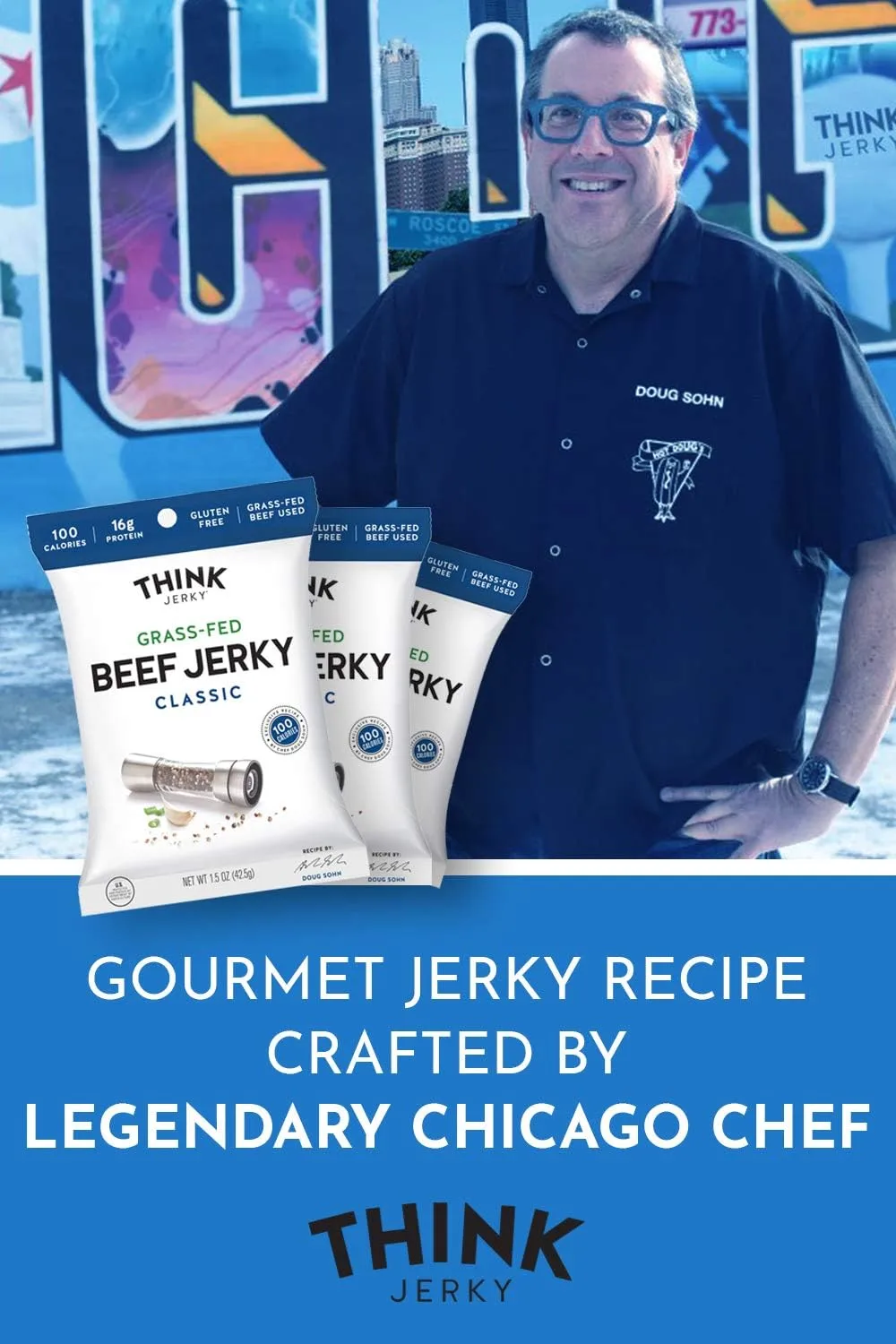 THINK JERKY High-Protein Jerky Snacks, Gluten Free, Chef-Crafted