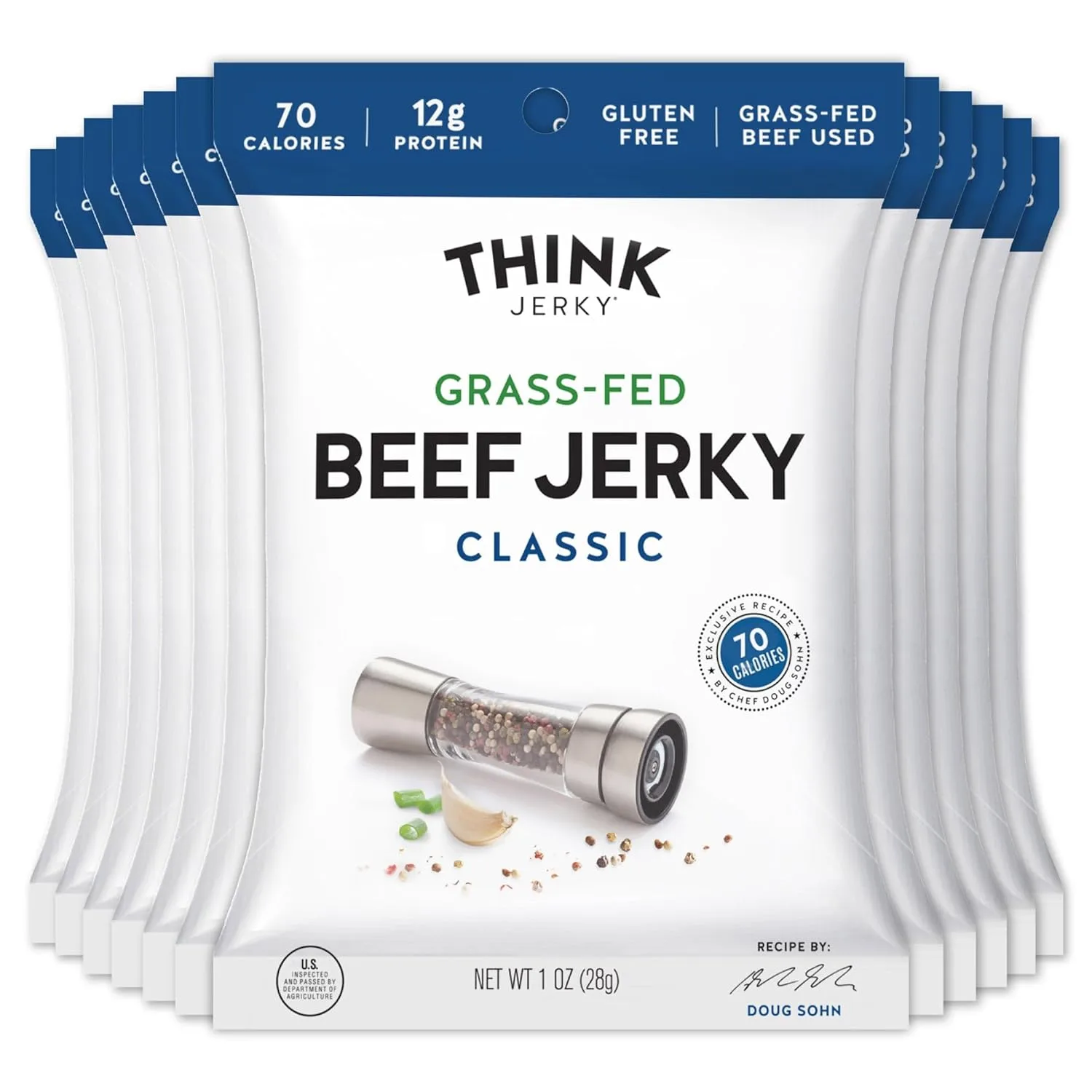 THINK JERKY High-Protein Jerky Snacks, Gluten Free, Chef-Crafted