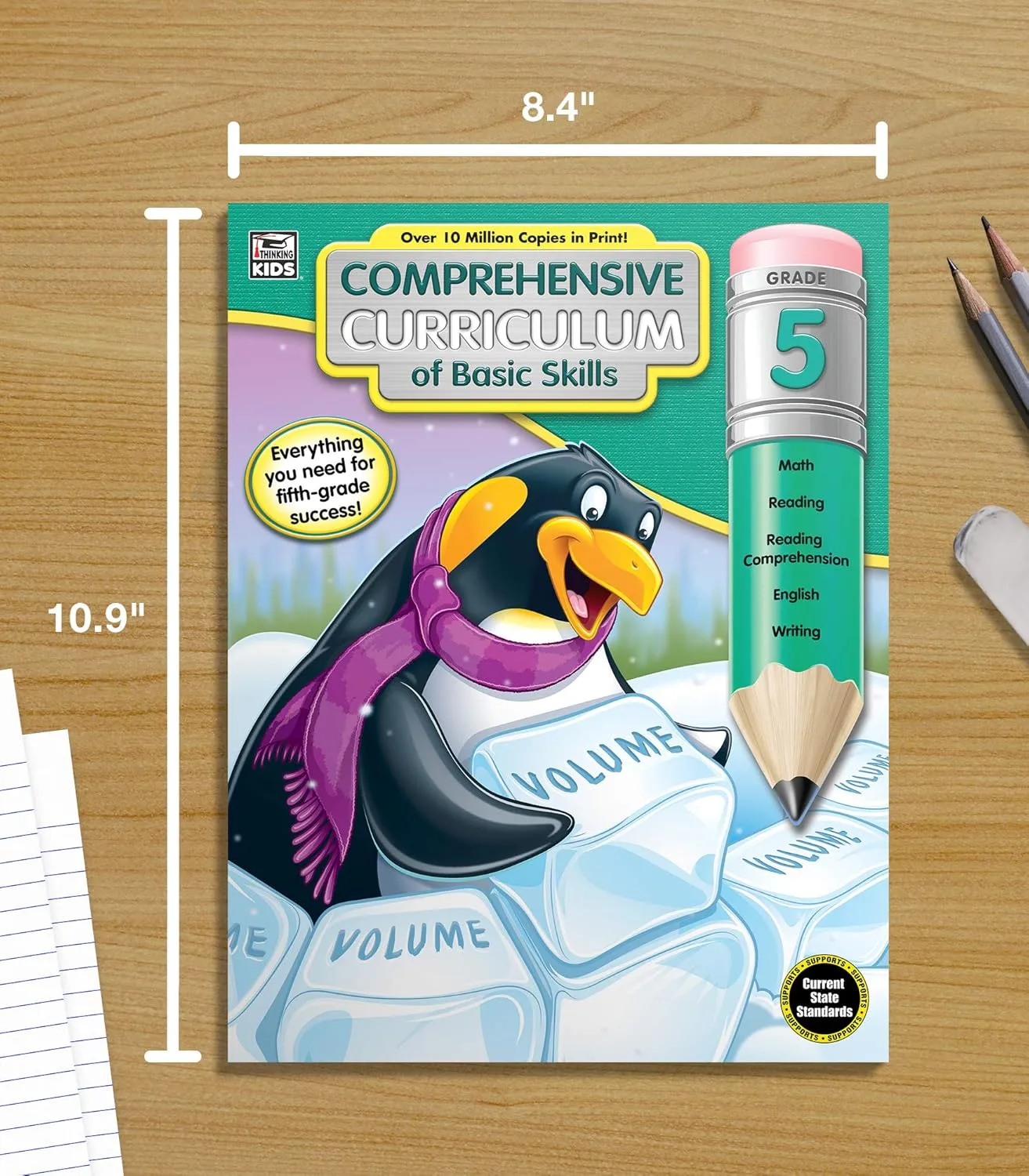 Carson Dellosa Comprehensive Curriculum of Basic Skills 5th Grade Workbooks All Subjects, Reading Comprehension