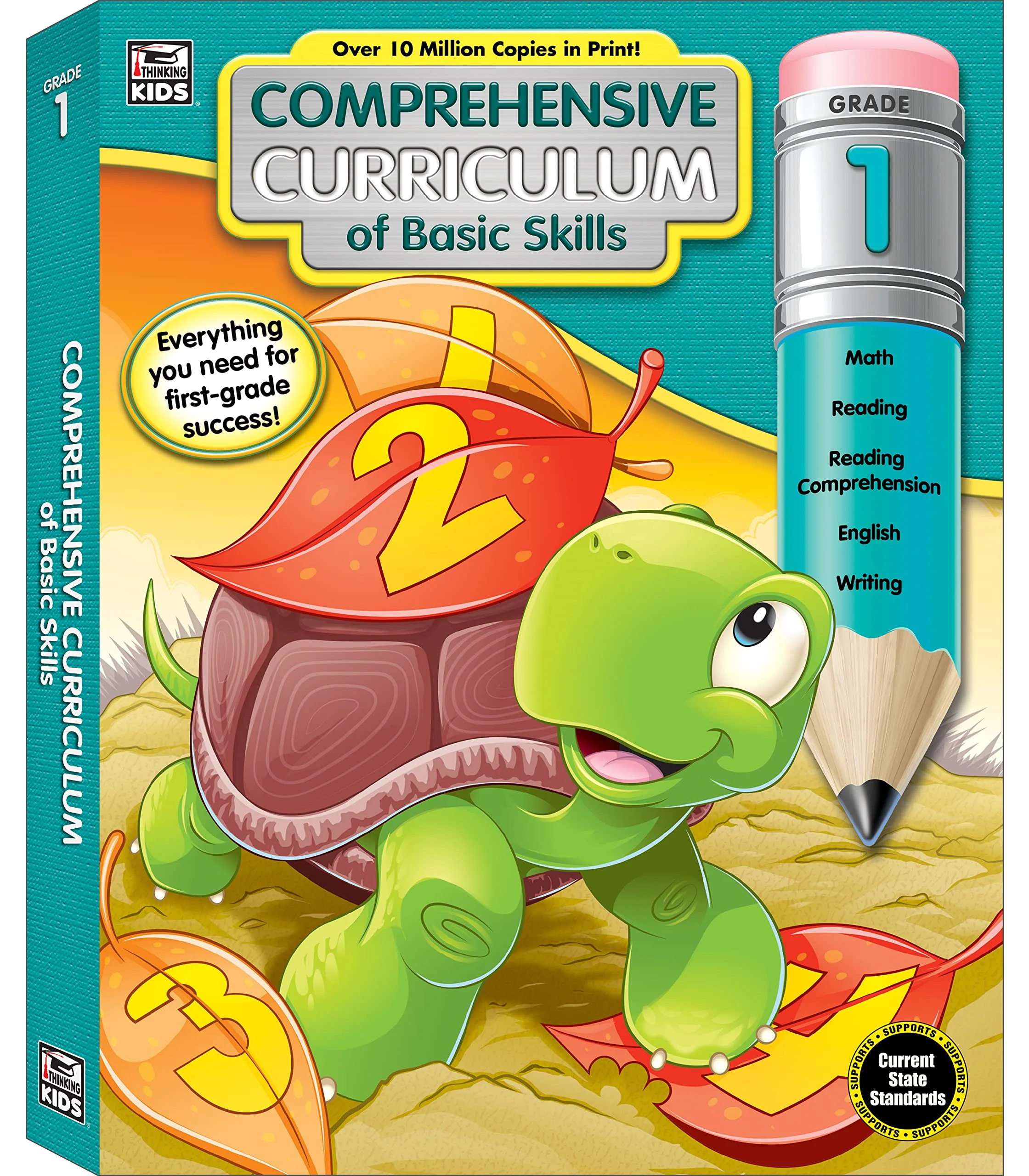 Carson Dellosa Comprehensive Curriculum of Basic Skills 1st Grade Workbook, Reading Comprehension, Language Arts, Spelling