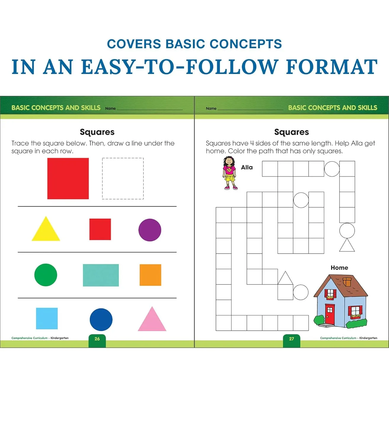Comprehensive Curriculum of Basic Skills Kindergarten Workbooks All Subjects, Kindergarten Math, Reading Comprehension