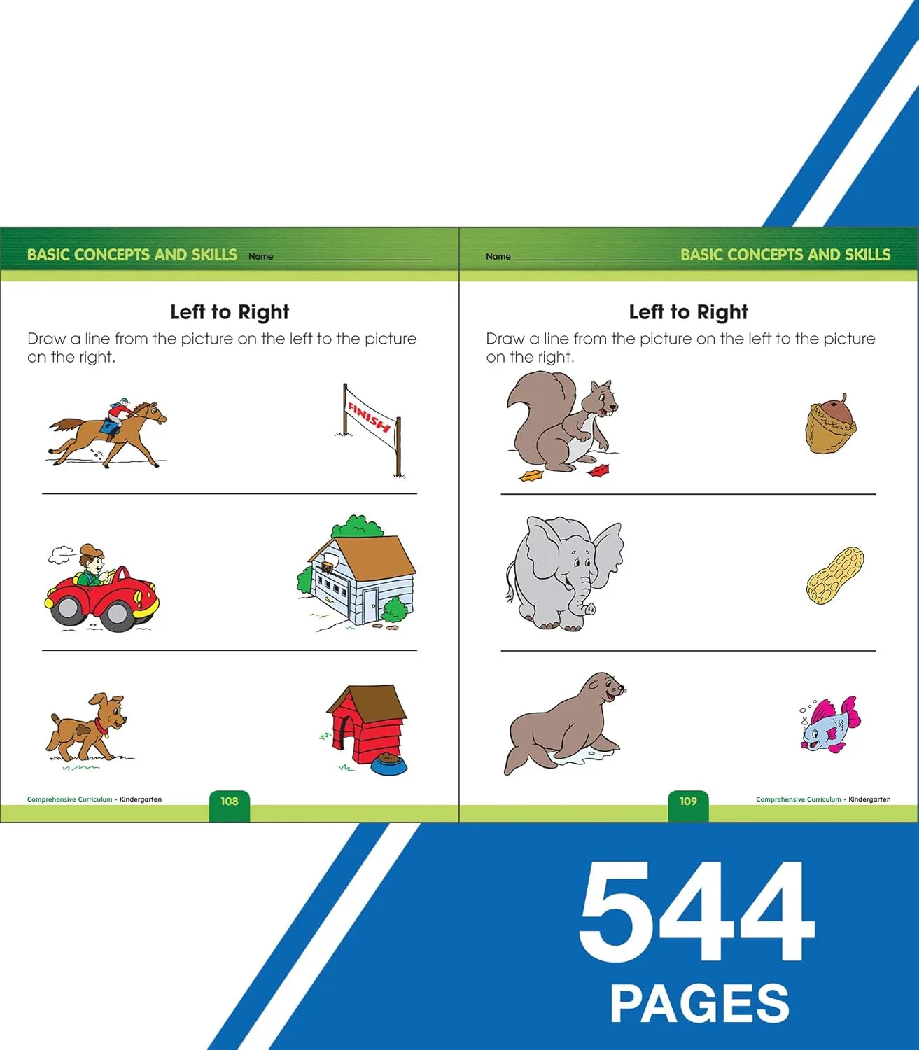 Comprehensive Curriculum of Basic Skills Kindergarten Workbooks All Subjects, Kindergarten Math, Reading Comprehension