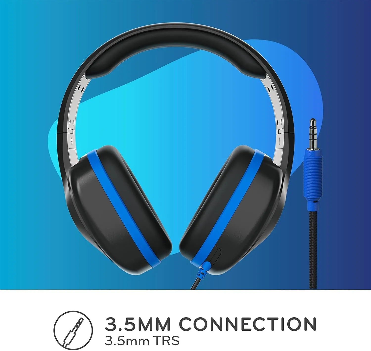 ThinkWrite Technologies REVO TW300, Premium Wired Over-Ear Headphones, Noise Reducing Headphones with 3.5mm Jack