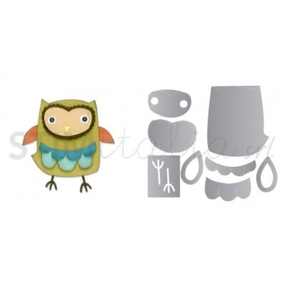 Fustella Thinlits Die Set X6 Gufo By Debi Potter Fustella Thinlits Die Set X6 Gufo By Debi Potter