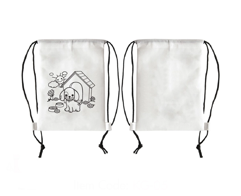 Kids Coloring Drawstring Bag