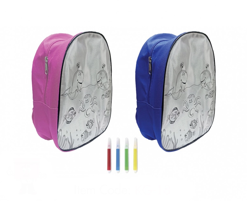 DIY Coloring Backpacks with 4 Sketch Pens