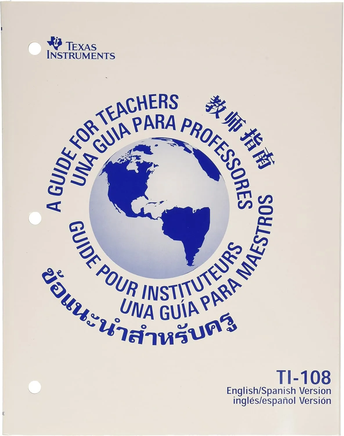 Texas Instruments TI-108 Solar Power Calculator/Teacher’s Kit (set of 10)