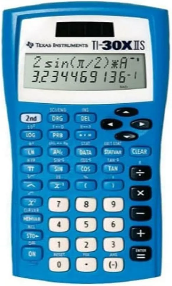 Texas Instruments TI-30XIIS Slidecase for Calculator - 10 Pack - Blue