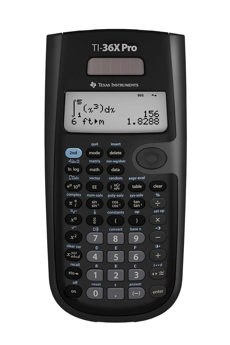 Texas Instruments TI-36X Pro Engineering/Scientific Calculator - 4-line MultiView (Black)