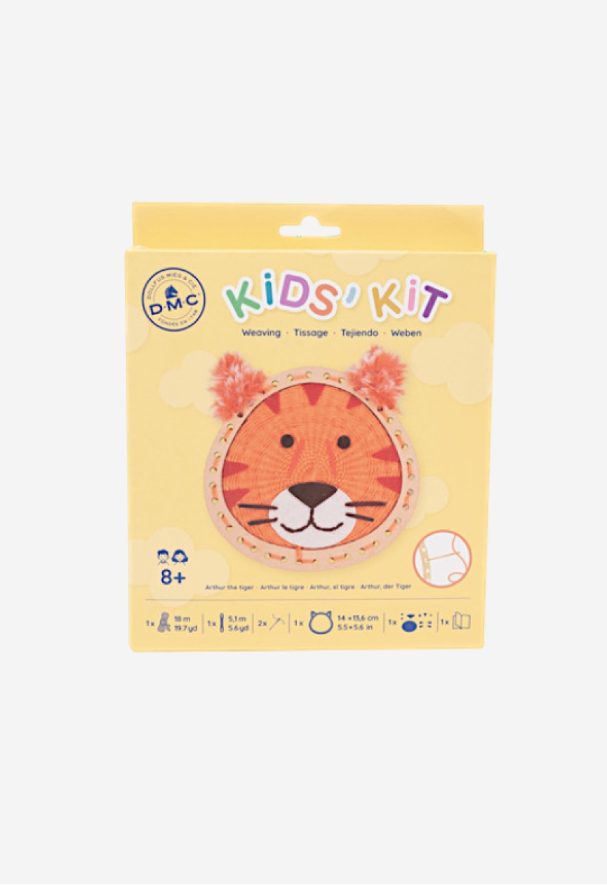DMC Kids' Kit - Kit Tessitura ARTHUR LA TIGRE (TI002K) DMC Kids' Kit - Kit Tessitura ARTHUR LA TIGRE (TI002K)