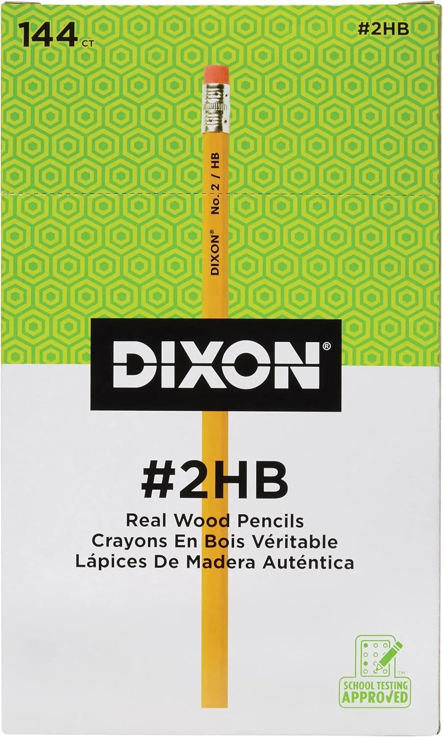 Ticonderoga Dixon Pencils #2 HB Soft Lead - Box of 144