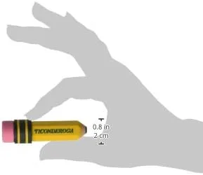 TICONDEROGA Erasers, Pencil Shaped, Latex-Free, Yellow