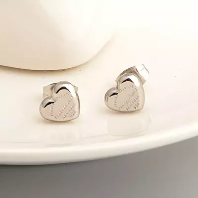 Tiffany Silver Heart Earrings Tiffany Silver Heart Earrings