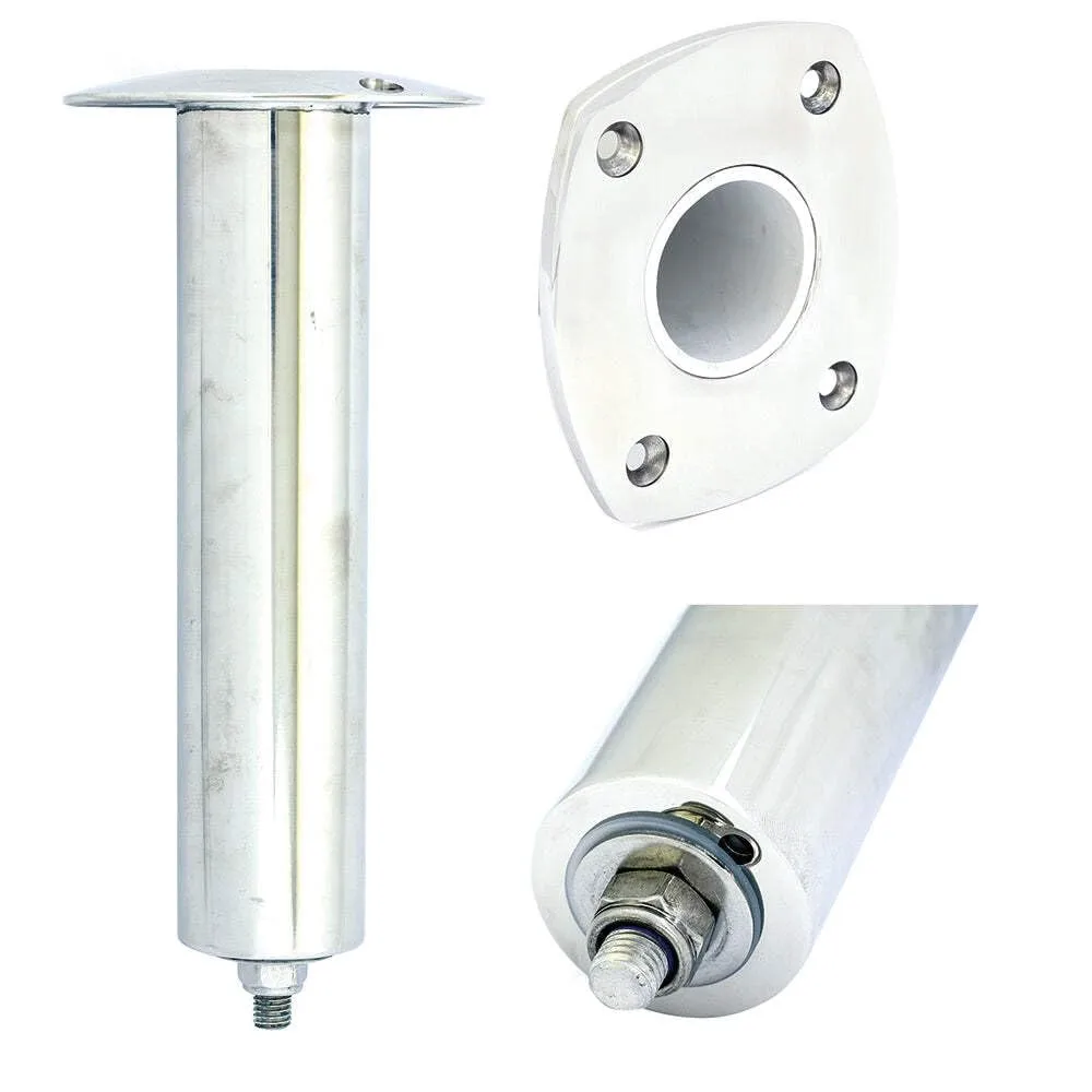 TIGRESS 4 Hole Swivel Rectangular Head Gunnel Rod Holder