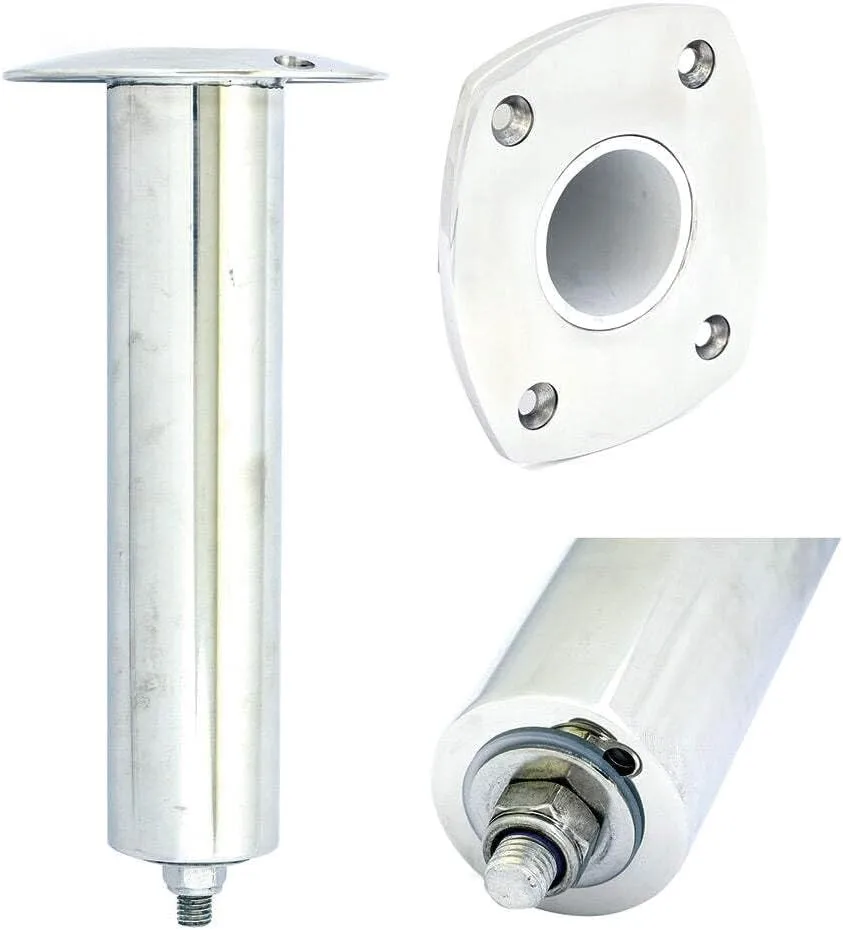 TIGRESS 4 Hole Swivel Rectangular Head Gunnel Rod Holder