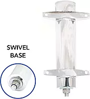 Tigress Swivel Side Mount Rod Holder, 9" Length and Stainless Steel with Vinyl Insert for Rod Protection