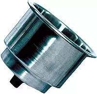 Tigress Stainless Steel Boat Cup Insert with Drain Hole
