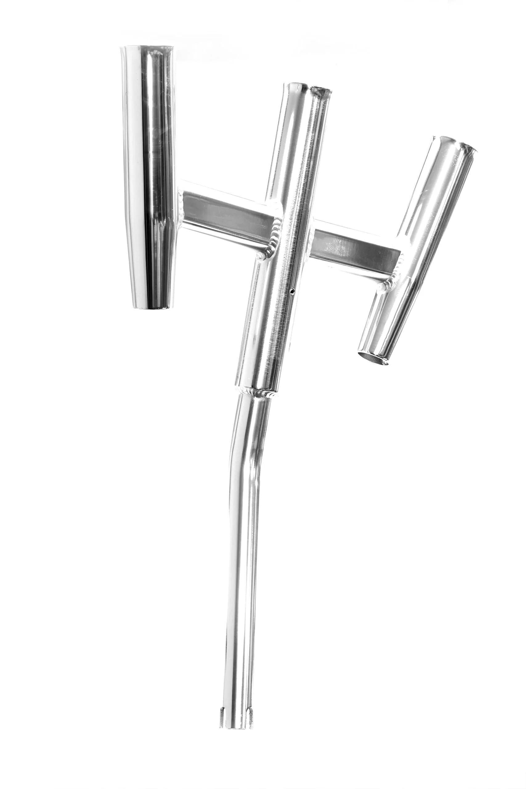 TIGRESS Triple Aluminum Kite Rod Holder - Polished