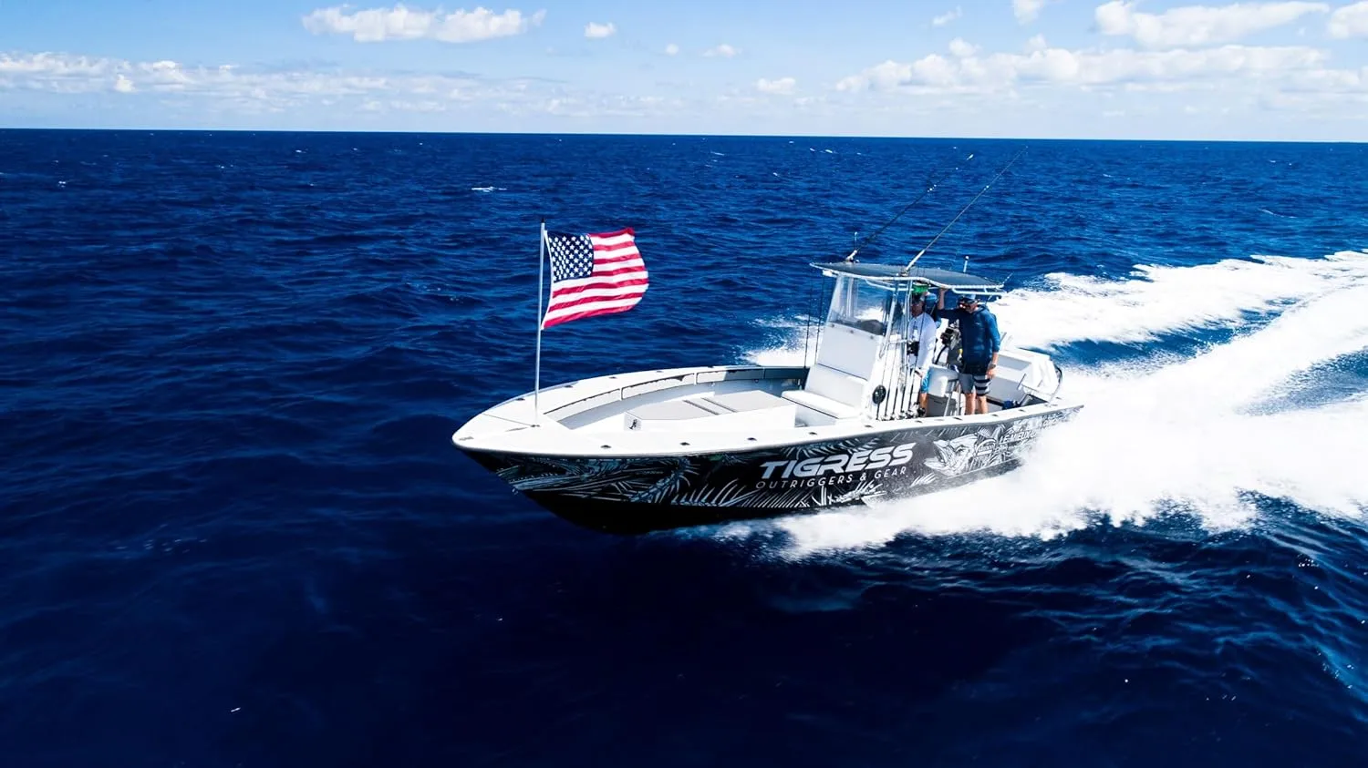 Tigress XD Flag Pole Holds Sandbar or Dive Flags, Durable Easy to Store Rod Holder Flag Pole with Gimbal Butt Makes Flying