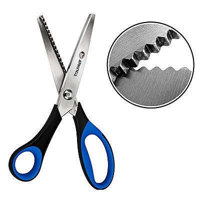 Tijera Corneta  Zig Zag 9.5 Pulgadas 23Cm Unidad