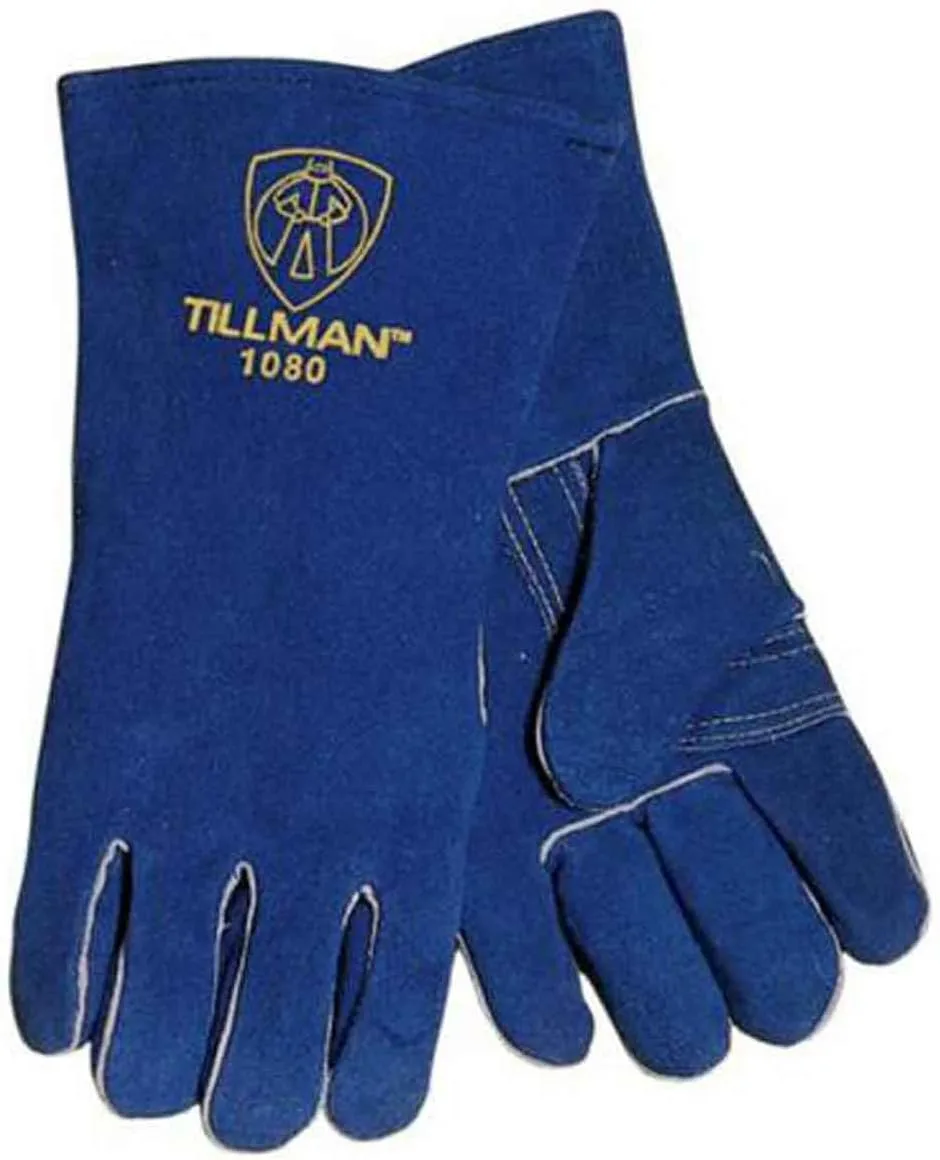 Tillman 1080 14" Premium Split Cowhide Lined Welding Gloves, Large