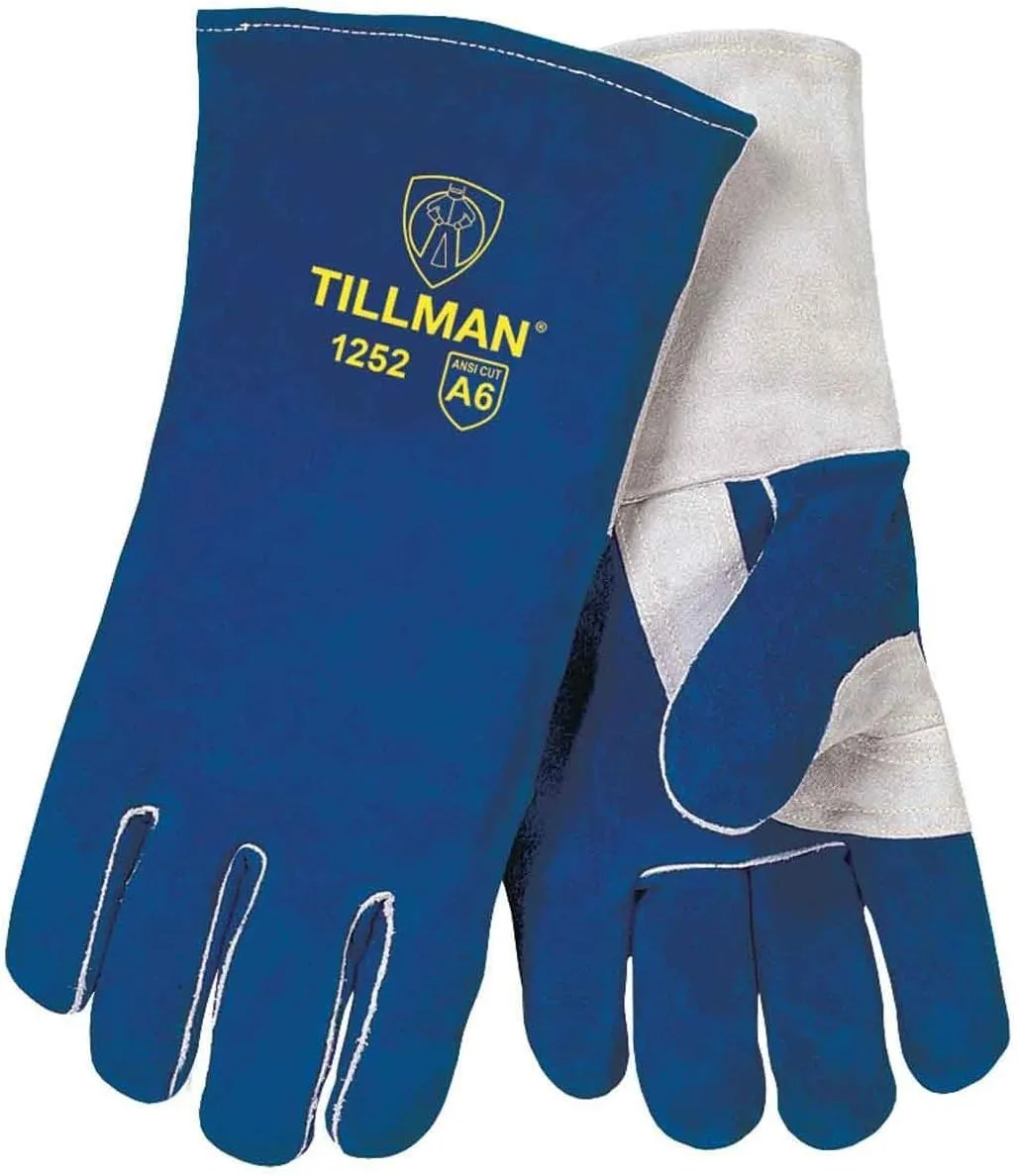 Tillman 1252 Premium Side Split Cowhide Stick Gloves, Large