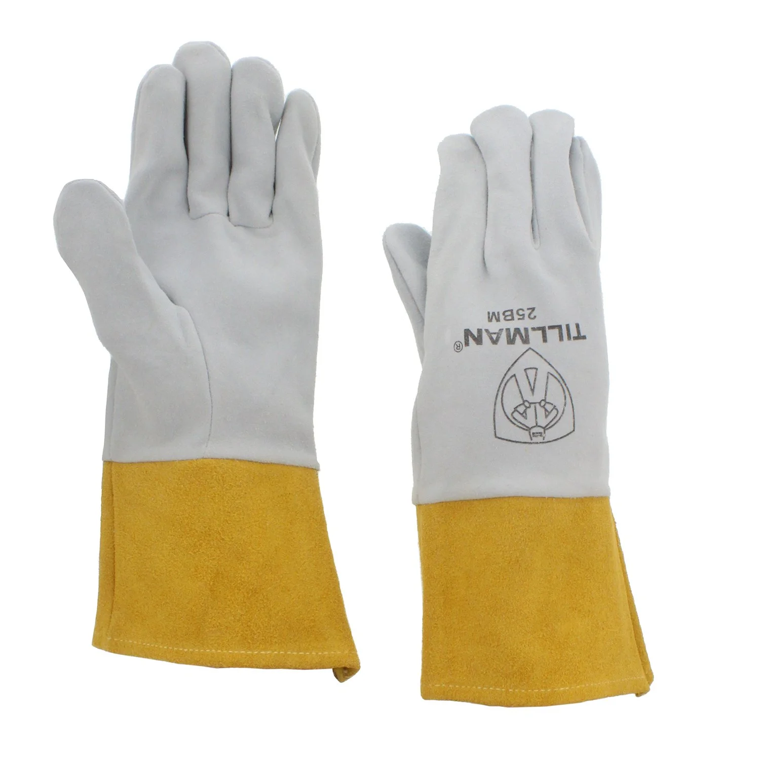 John Tillman & Co 25BM Medium Pearl Split Deerskin Uniform Leather Welders Gloves