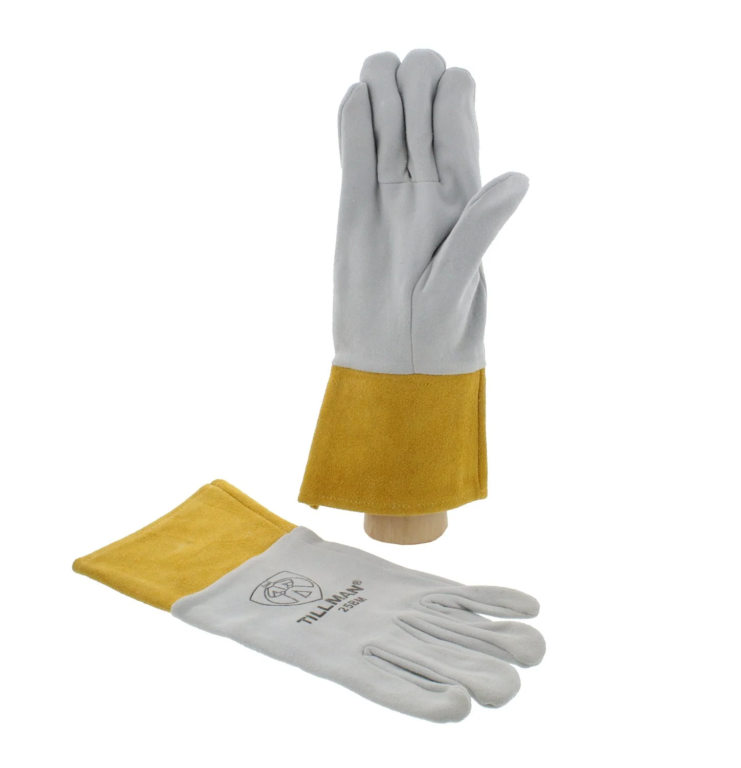 John Tillman & Co 25BM Medium Pearl Split Deerskin Uniform Leather Welders Gloves