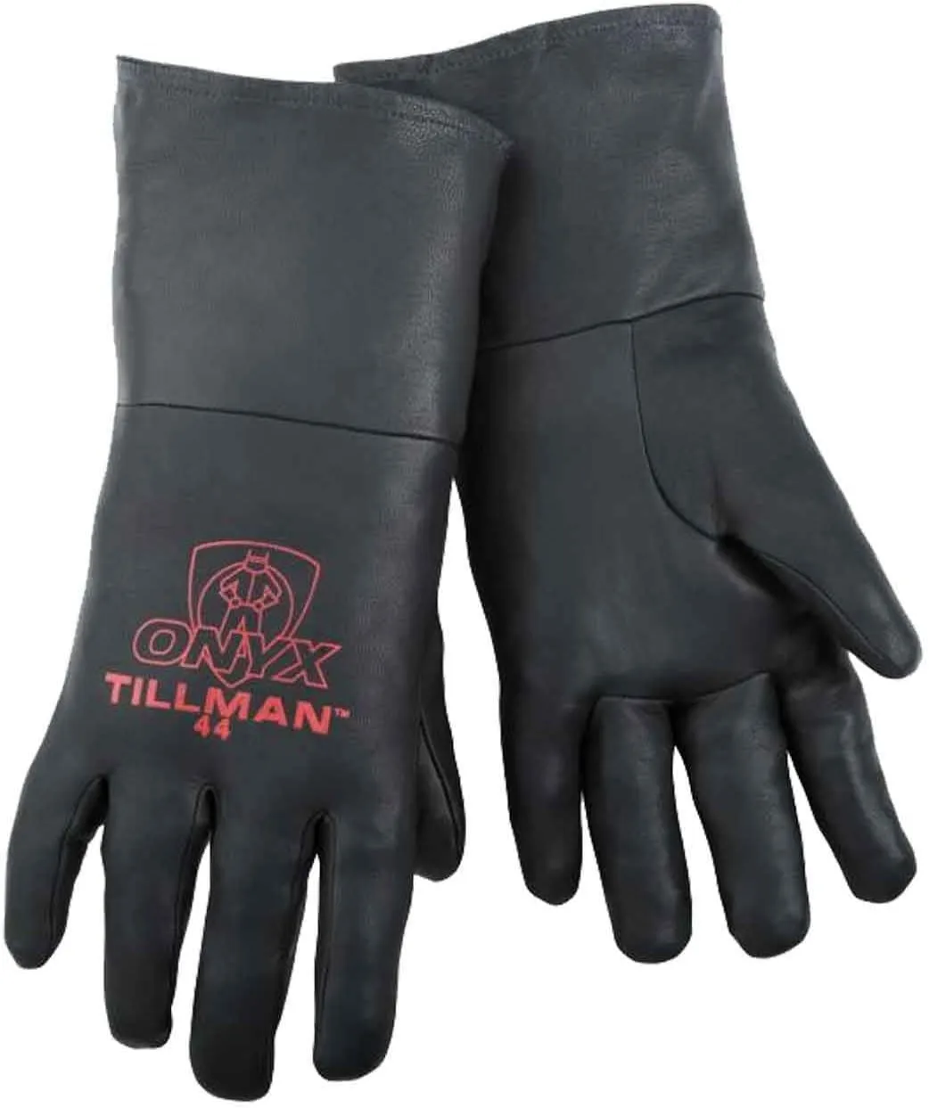 Tillman 44-L Large Top Grain Kidskin TIG Welding Gloves, Black