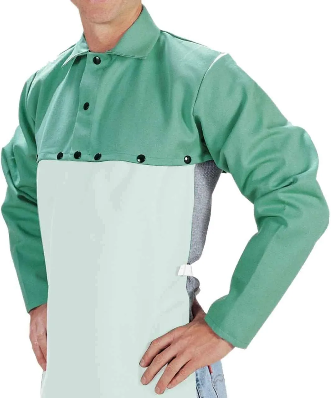 Tillman Green Large Cotton Welding Cape Sleeves - TIL6221L