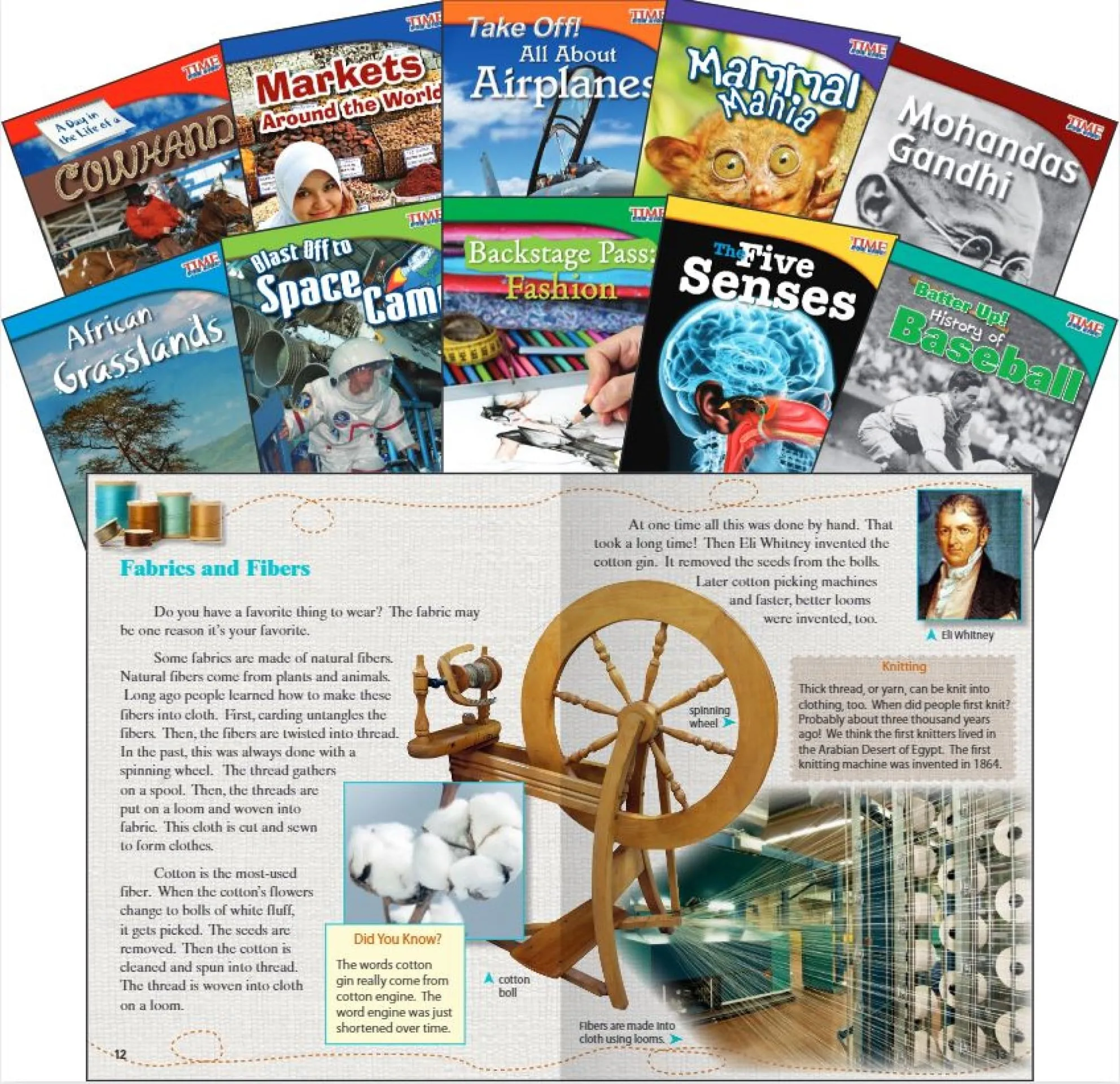 TIME FOR KIDS® Informational Text Grade 3 Readers Set 1 10-Book Set (TIME FOR KIDS® Nonfiction Readers)