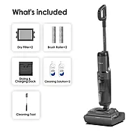Floor One S7 Stretch - 50min, Smart 180° Lay Flat Wet Dry Cordless Vacuum Floor Washer & Mop Stick