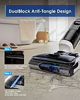 Tineco Floor One Switch S6 Stretch - 65min, Smart 180° Lay Flat Wet Dry Cordless Vacuum Floor Washer & Mop Stick