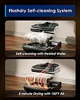 Tineco Floor One Switch S6 Stretch - 65min, Smart 180° Lay Flat Wet Dry Cordless Vacuum Floor Washer & Mop Stick