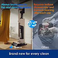 Tineco PURE ONE STATION 5 - Cordless Vacuum & Handvac Stick, 60 Min, 160W
