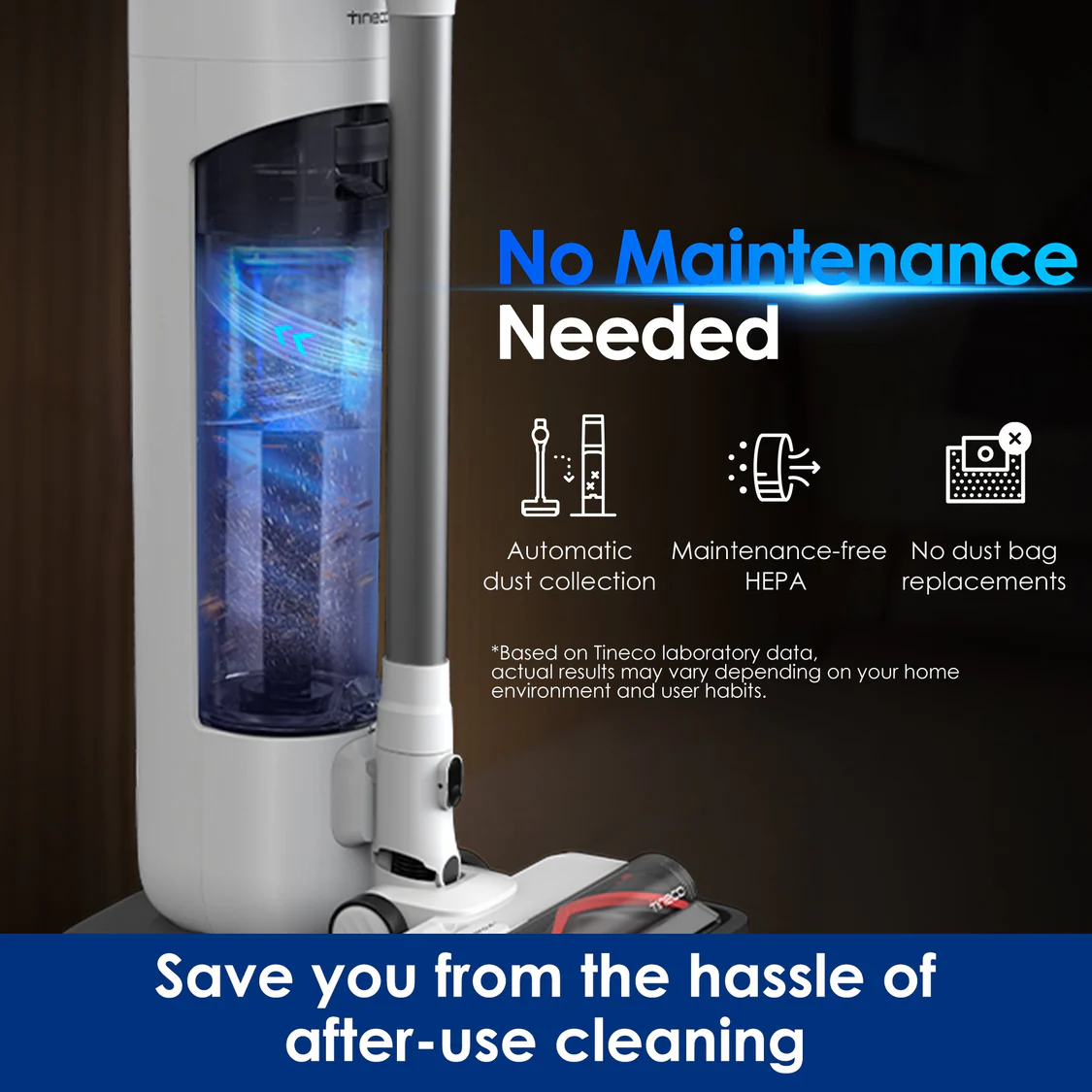 Tineco PURE ONE STATION 5 - Cordless Vacuum & Handvac Stick, 60 Min, 160W