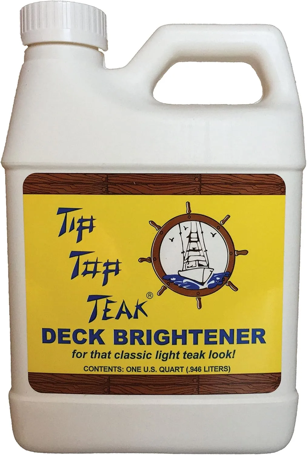 Deck Brightener, Teak Cleaner, Deck Cleaner, Furniture Cleaner, Essential Boat Accessories, 32 fl. oz.
