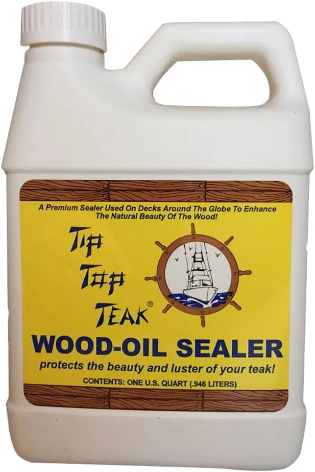 Wood-Oil Sealer, Teak Sealer, Wood Sealer, Boat Cleaner, Essential Boat Accessories, 1 quart