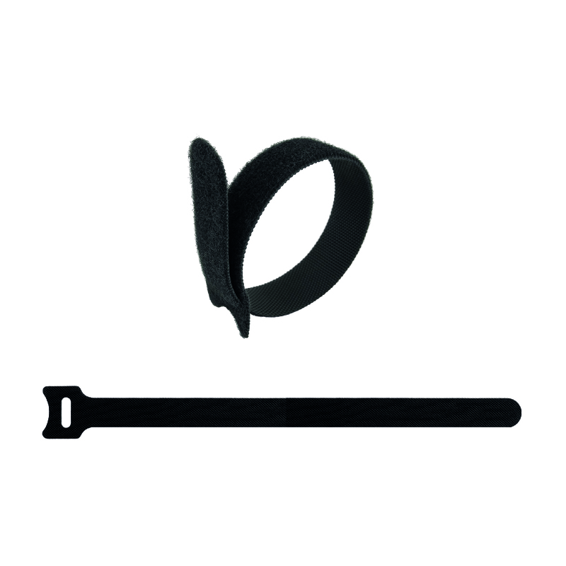 Tiras de Velcro Doble Faz Negro Paquete por 20 Unidades Tiras de Velcro Doble Faz Negro Paquete por 20 Unidades