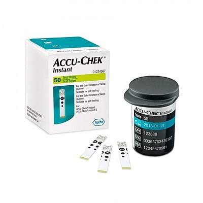 Tiras Reactivas Glucosa Accu-Chek Instant 50 Pzas. Tiras Reactivas Glucosa Accu-Chek Instant 50 Pzas.