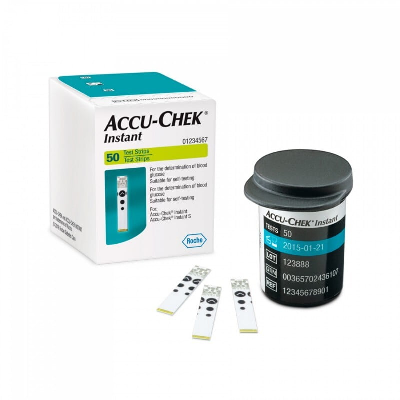 Tiras Reactivas Glucosa Accu-Chek Instant 50 Pzas. Tiras Reactivas Glucosa Accu-Chek Instant 50 Pzas.