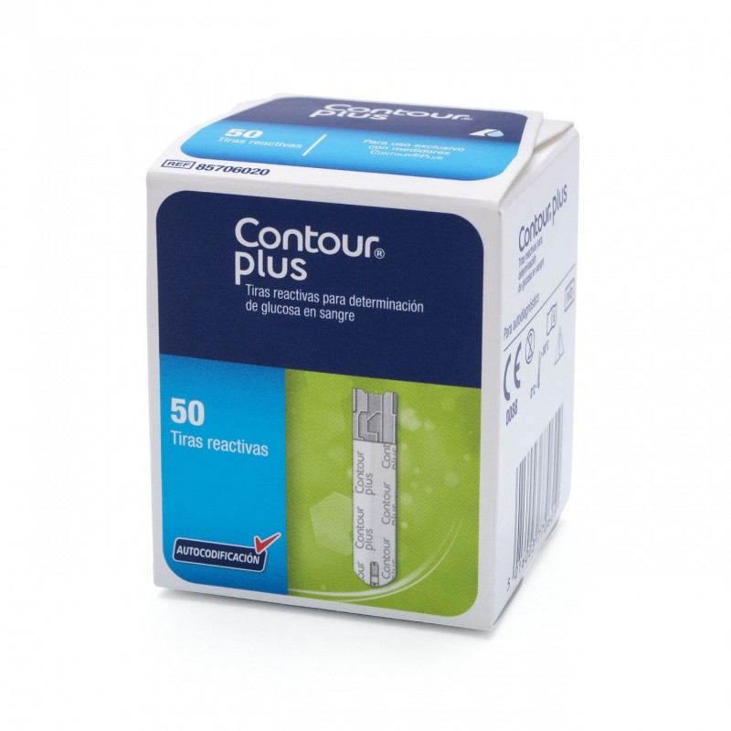 Tiras Reactivas Glucosa Contour Plus 50 Piezas