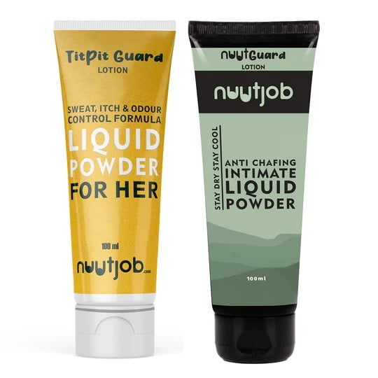 Nuutjob - Him and Her Testicle And Breasticle 200ml Combo Nuutguard + Titpit Guard