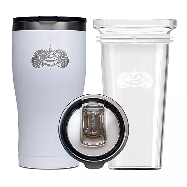 Toadfish Non-Tipping 20oz Insulated Tumbler - Stainless Steel - Wrist Mount