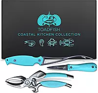 Toadfish Coastal Kitchen Collection - Includes Crab Cracker, Shrimp Deveiner, and Oyster Knife Outfitters