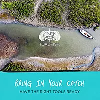 Toadfish Crab Leg Cracker Tool - Seafood Shell Cracking Tool - Stainless Steel Serrated Cutter - Ergonomic Non-Slip Grip