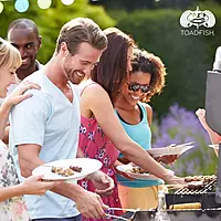 Toadfish Crab Leg Cracker Tool - Seafood Shell Cracking Tool - Stainless Steel Serrated Cutter - Ergonomic Non-Slip Grip