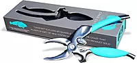 Toadfish Crab Leg Cracker Tool - Seafood Shell Cracking Tool - Stainless Steel Serrated Cutter - Ergonomic Non-Slip Grip